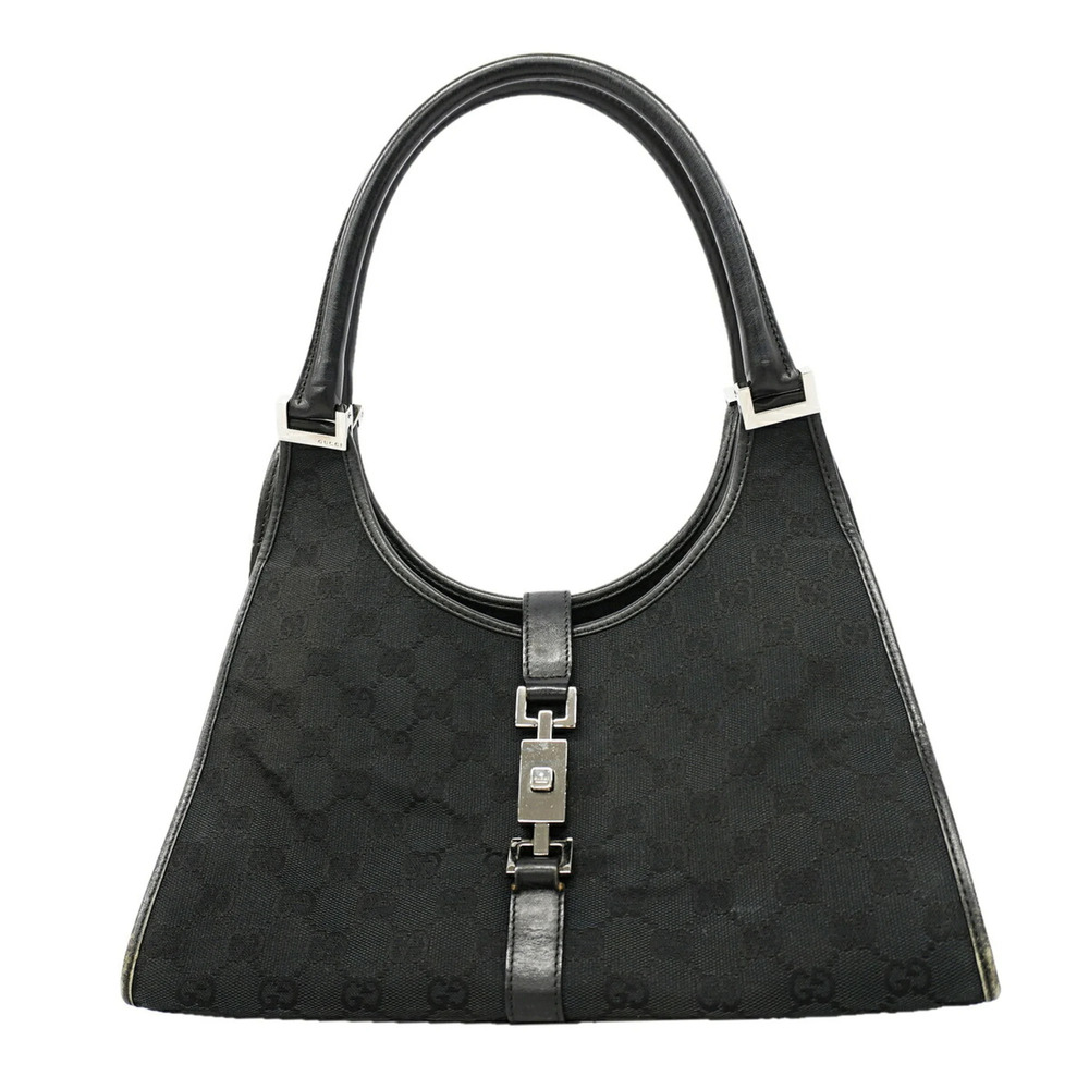 Gucci GG Canvas Handbag 002 1067 Black Women's